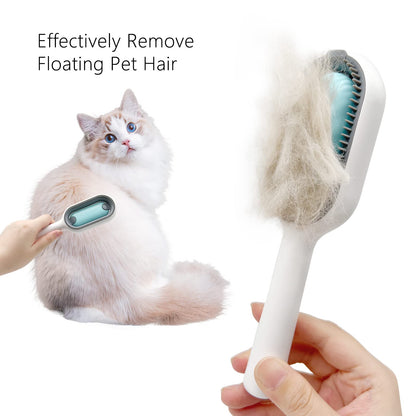 Sichy Dog Brush Cats Brush Grooming Comb,Self Cleaning Cat Dog Slicker Brushes Pet Grooming Tool Gently Removes Loose Undercoat, Mats Tangled Hair Slicker Brush for Pet Massage-Self Cleaning
