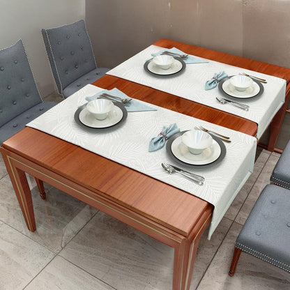 INtex HOME Analia Linen Tablecloth, Rectangular Dining Cover, Elegant and Durable, Soft Fabric, Easy-Care, Multi-Purpose for Home, Events, and Special Occasions, Set of 2 - Café - 130 x 130 CM