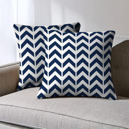 INTEX HOME Cushion Cover Set of 2, Soft Linen Velvet Fabric, Decorative Throw Pillow Covers for Sofa Bed or Living Room, Elegant Textured Finish for Home Décor - 45 x 45 cm - Grey x Yellow