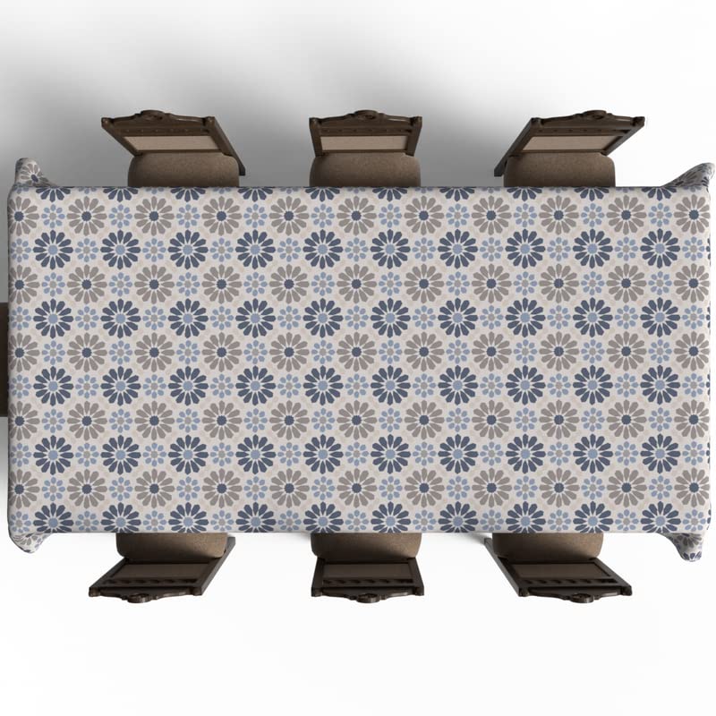 Islamic Ace Waterproof Tablecloth, a Multicolor 140x300 cm Rectangular Table Cover made from Spillproof Polyester, a Durable and Artistic Protector for your Dining Table for Special Events