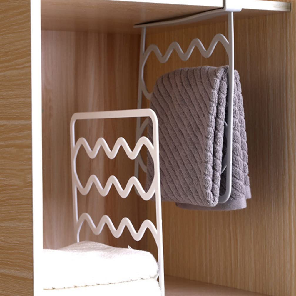 Zerodeko 3 Pieces of Shelves, Wardrobe Shelves, Separator Shelf with Clip Bags for Kitchen Furniture and Bedroom Organizer, White