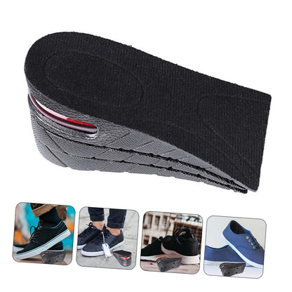 FOMIYES 2 Pairs Inner Booster Pad Height Increasing Insoles Height Increase Elevator Heel Cushion Insole Increased Insole Invisible Height Insole Velvet Adjustable Men and Women Insert