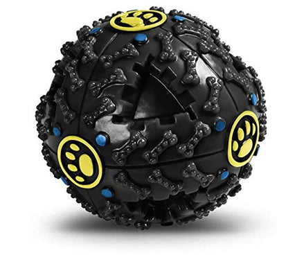 Dog squeaky dispensing ball interactive iq treat training toy