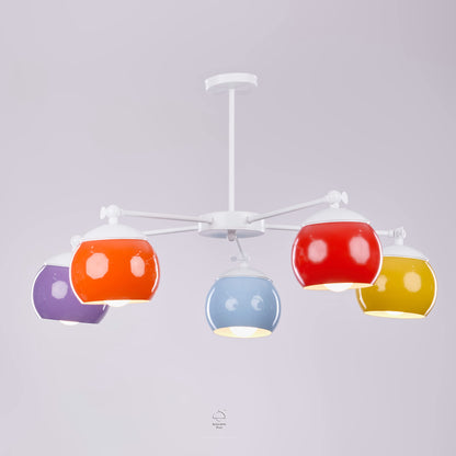 Chandelier shop modern bowling chandelier multicolor 5 lumb