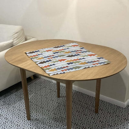 INTEX HOME Sofia Elegance Square Tablecloth – Luxurious Linen Velvet – Kitchen & Living Room Tables – For Ramadan & Events – Multiple Sizes Available – 1 Pc -130x130 cm - Multicolour