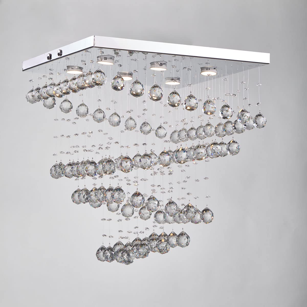 Nagafa Shop TZ601 Twix Crystal Chandelier Modern