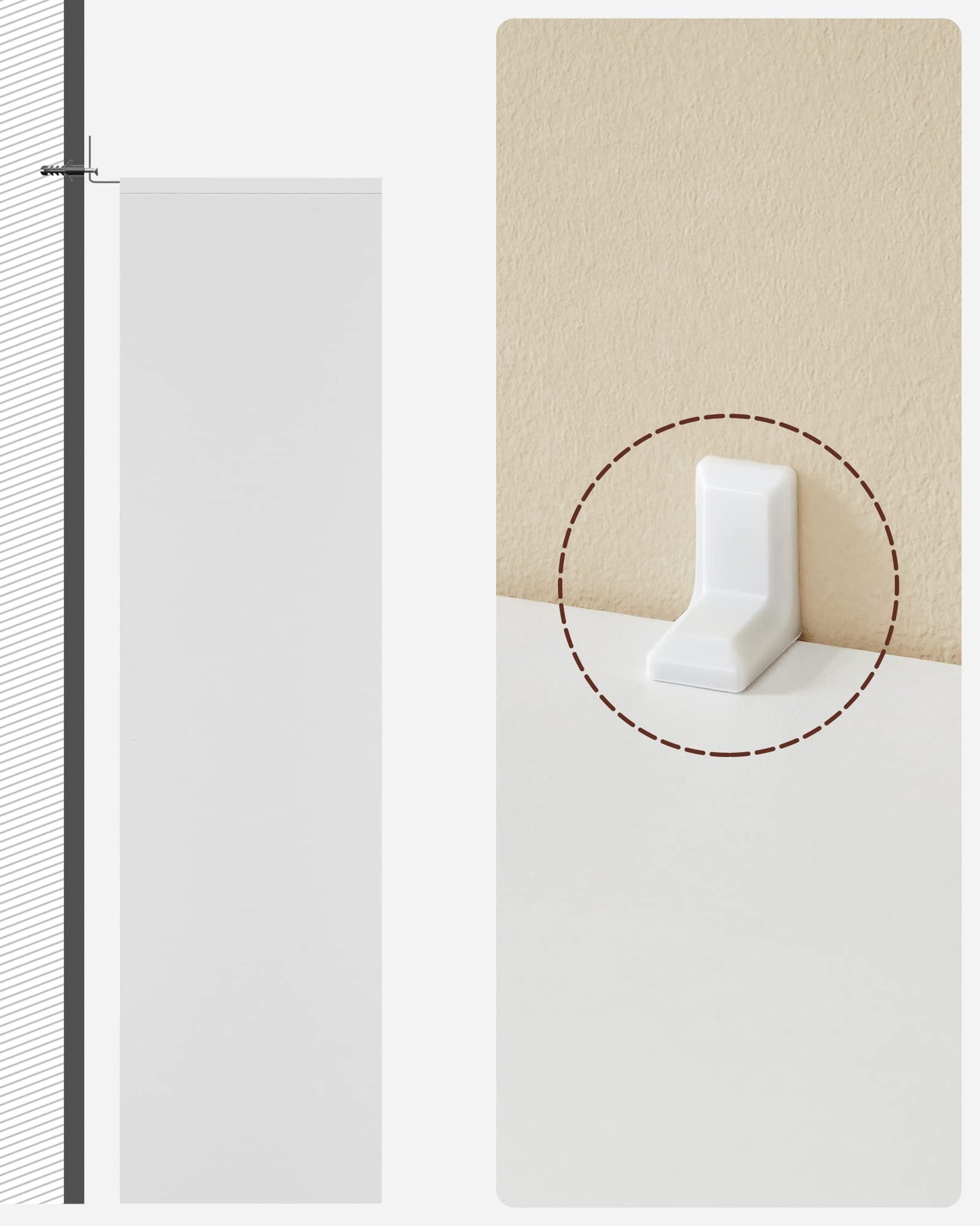 Furniflex Wooden Kids Bookcase with 5 Compartments, Floor Standing Storage Unit for Files, Decor, In Study or Children’s Room, Modern Design Furniture, 50 x 24 x 80 cm, White