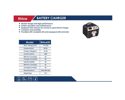 APT Rhine50 Battery Cahrger 50Amp 12/24 V (Rhine50)