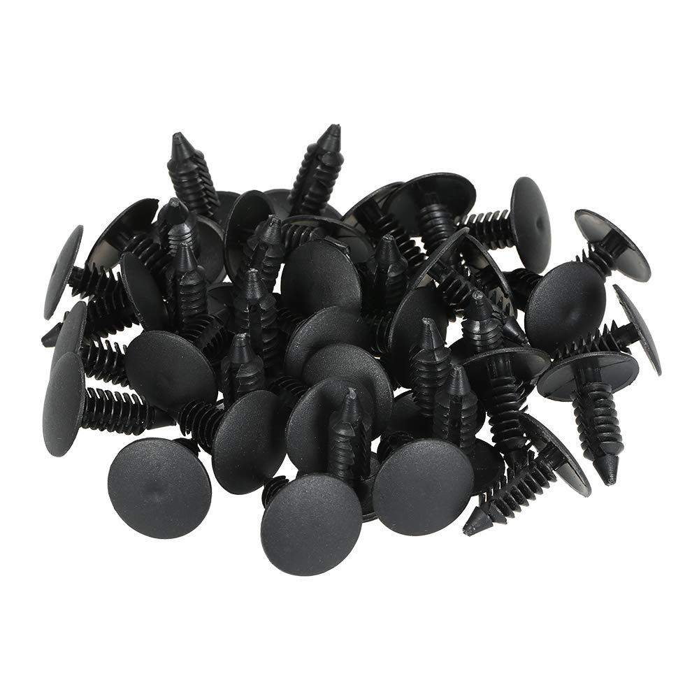 Plastic Nylon Fender and Bumper Shield Retainer Fastener Rivet Clips (100 Pieces)