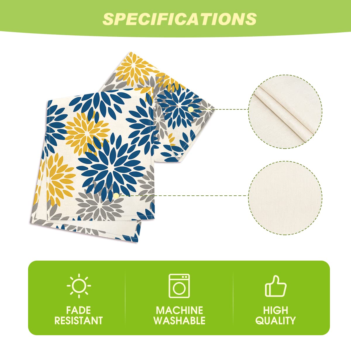 INTEX HOME Velvet Floral Table Runner, Soft Linen Fabric, Machine Washable, Rectangular Design, 1 Piece, 45 x 135 cm, Black x Grey, Dining Table Decoration for Home, Events and Special Occasions