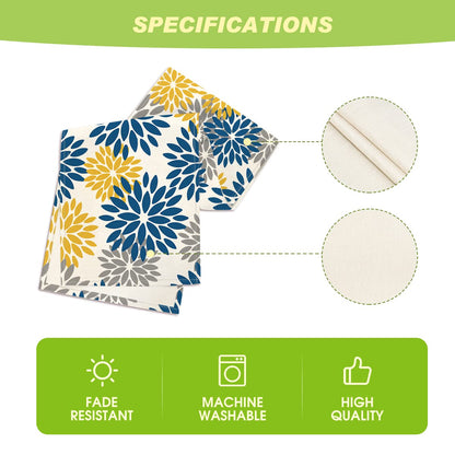 INTEX HOME Velvet Floral Table Runner, Soft Linen Fabric, Machine Washable, Rectangular Design, 1 Piece, 45 x 135 cm, Black x Grey, Dining Table Decoration for Home, Events and Special Occasions