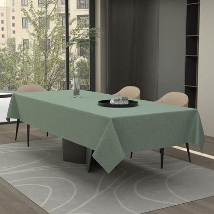 Premium Linen Tablecloth - Elegant and Durable Table Cover for Dining Room, Kitchen, and Events - Dust-Proof, Machine Washable