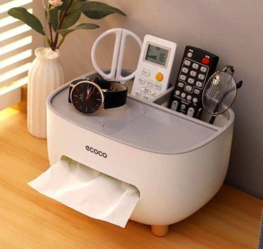 ecoco Minimalistic Multi Use Tissue Holder Organizer