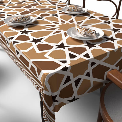 Satin Tablecloth and Napkins Set, High-Quality Satin, 1 Tablecloth and 6 Napkins, Smooth and Silky, Perfect for Dining Tables and Events