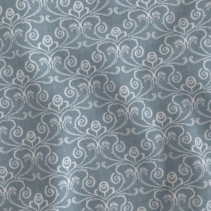 INtex Home Linen Throw Cushions with Insert Included, Meadow Breeze Printed Cushion Cover, Soft Durable Fabric for Living Room Bedroom or Sofa, Elegant Home Accent Cushions, 40 x 40 cm - Petrol Blue