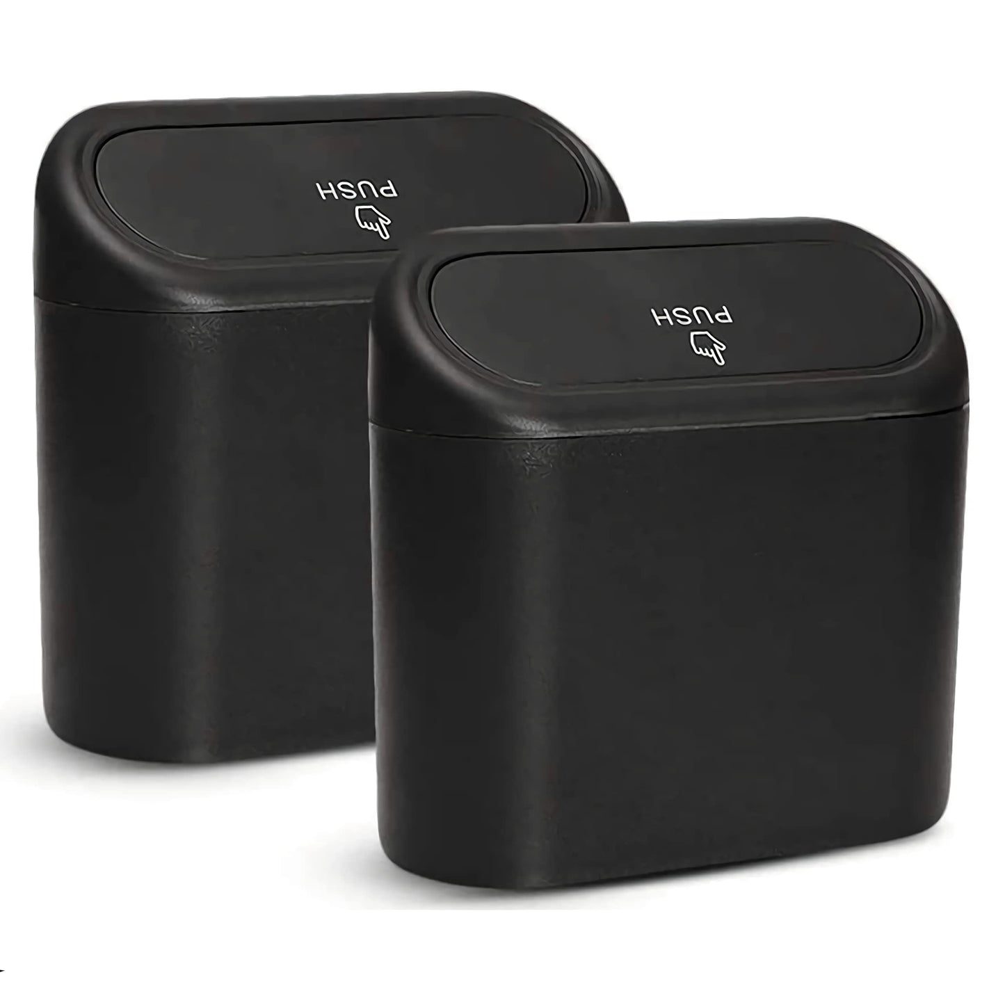 Car Trash Can with Lid, Multifunctional Folding Dustbin Garbage Holder, Leak-Proof Hanging Mini Trash Container, Organizer for Cars, Homes, Offices, Travel (Black)