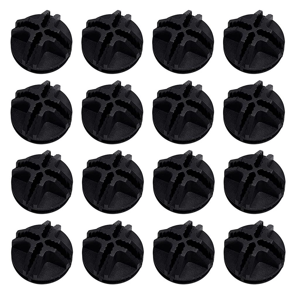 Mnixy 30 Pcs Wire Cubes Plastic Connectors Black Interlocking Connectors for Simple Wardrobe