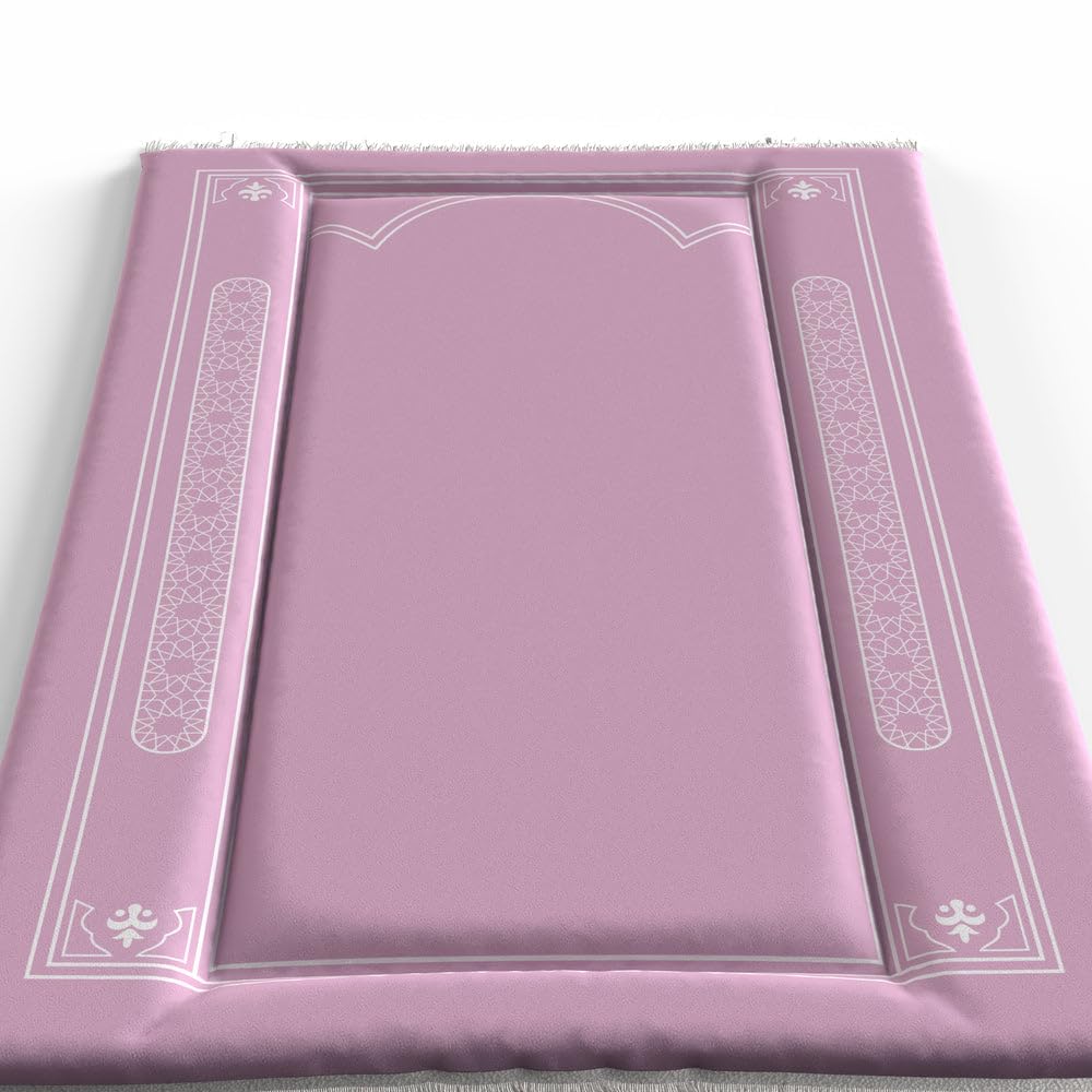 Sakina Padded Prayer Mat Soft Premium Velvet Face - Luxurious And Comfortable Prayer Rug With Elegant Design - Thickness Foam For An Ultimate Comfort Experience