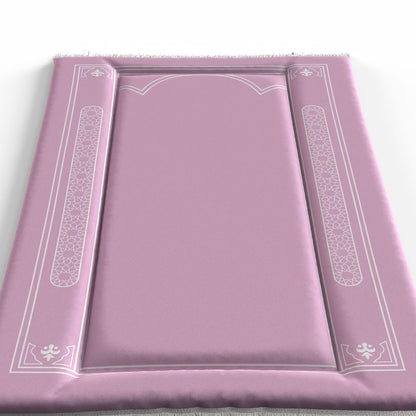 Sakina Padded Prayer Mat Soft Premium Velvet Face - Luxurious And Comfortable Prayer Rug With Elegant Design - Thickness Foam For An Ultimate Comfort Experience