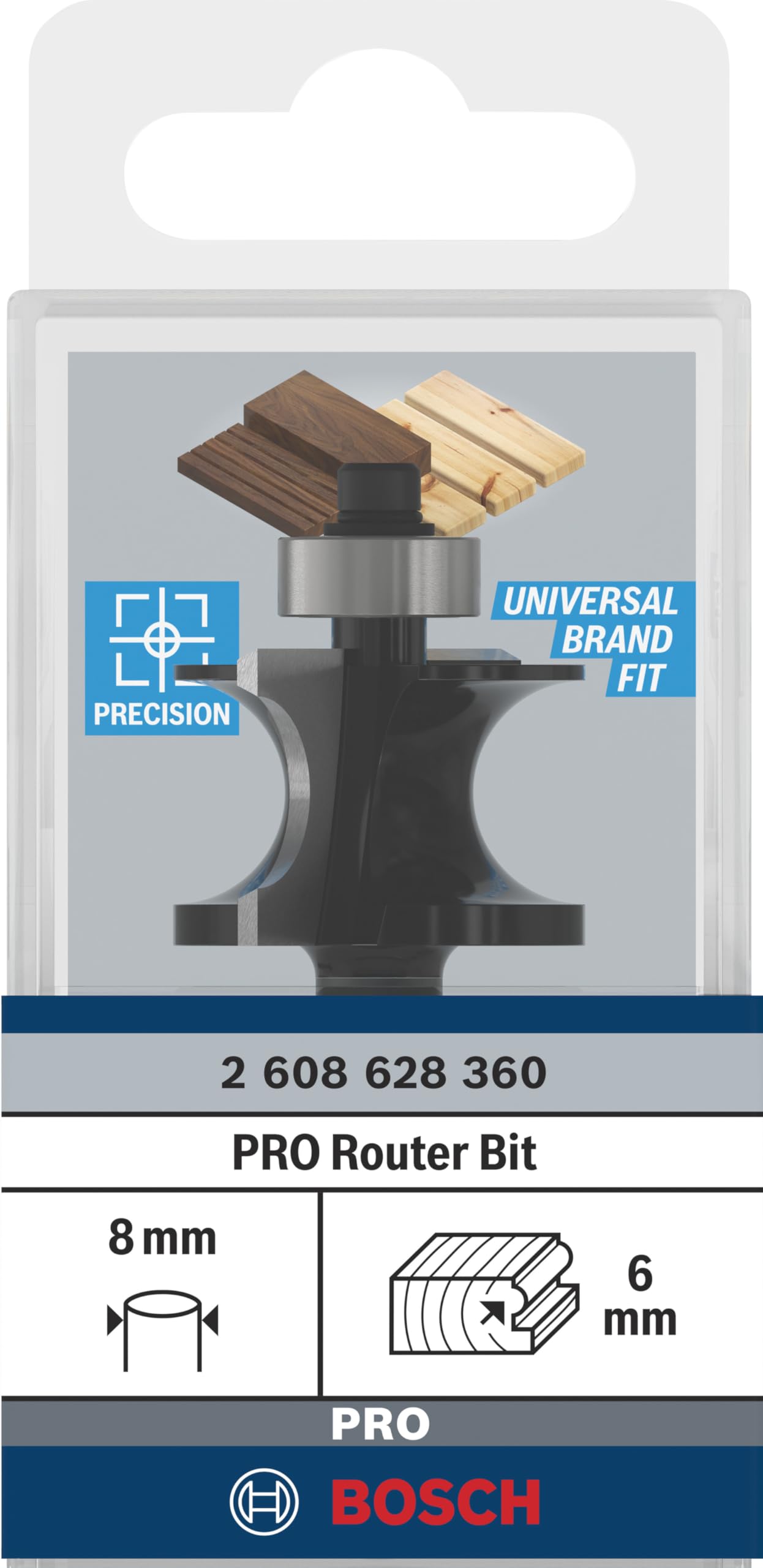 Bosch Professional 2608628360 Roman Ogee Bit, Silver/Black, 27.8 x 19 x 8 mm