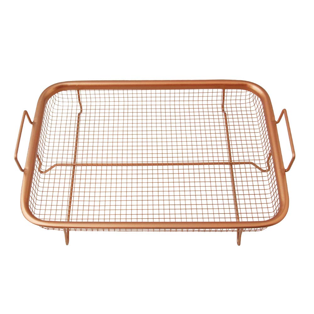 Kobsainf non-stick baking sheet and cooling rack set baking sheet without oil compatible with french fry - frozen food