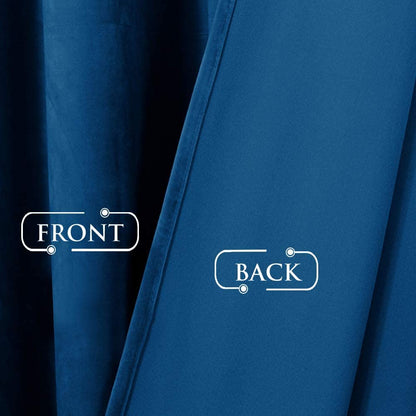 Elegant Velvet Curtains - Thermal Insulated Curtains for Living Room,steel Grommets - Light Blocking Shades - 2 panels