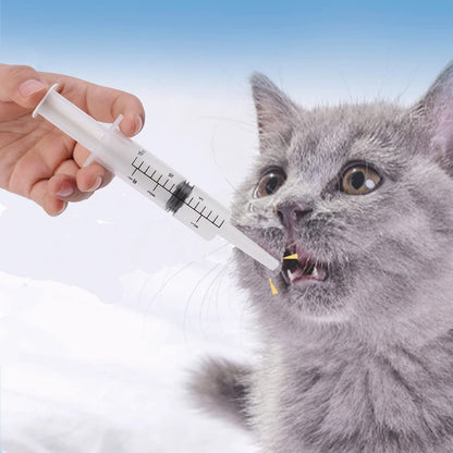 Pet Pill Pill Dispenser Syringe Feeder - Suitable for Dogs, Puppies, Cats and All Pets to Easily and Safely Take Medicine