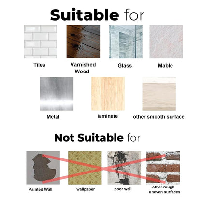 Screw Alternative Wall Hook – Self Adhesive Reusable Heavy Duty Wall Hanger for Bathroom, Kitchen, Tiled Walls – No Drilling Required – Transparent Design
