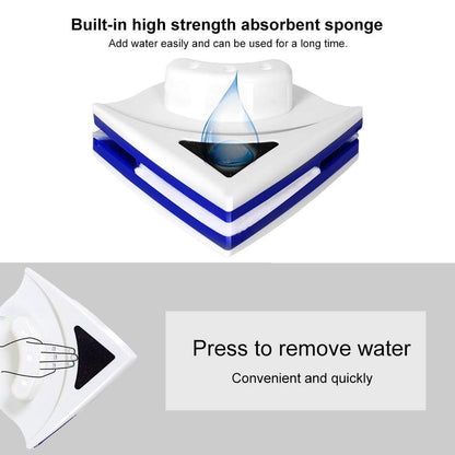 Cochanvie Double Sided Magnetic Window Cleaner, Ultra-strong Cleaning Brush for Side Glass Surfaces Wiper Tools with Ergonomic Handle for High-Rise Windows and Glazed for Car (Thickness 3-8 mm)