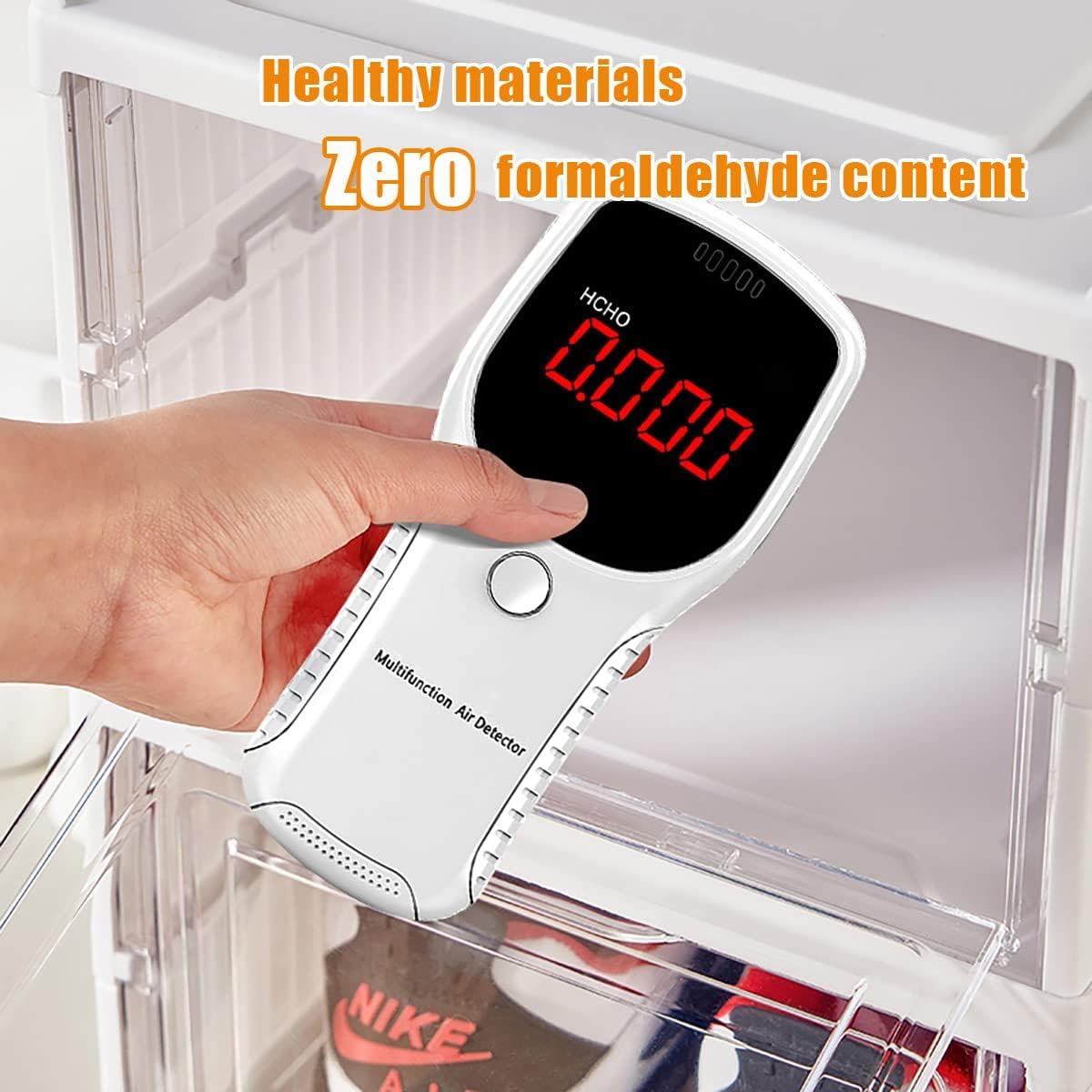 Foldable Stackable Shoe Box - Plastic Shoe Organiser with Transparent Door - Space Saving Freestanding Shoe Rack with Lid Plastic Shoe Stand Shoe Box, White Set of 6 Levels