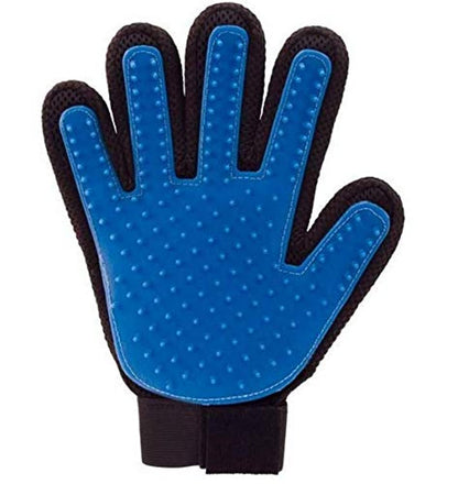 Pet Grooming Glove Brush for Dogs [zZ] Blue