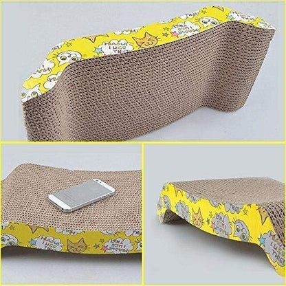 Funny Corrugated Paper Pet Cat Scratch Board Toy Kitten Claw Scratching Pad Mat Scratcher Cats Training Tools
