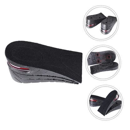 FOMIYES 2 Pairs Inner Booster Pad Height Increasing Insoles Height Increase Elevator Heel Cushion Insole Increased Insole Invisible Height Insole Velvet Adjustable Men and Women Insert