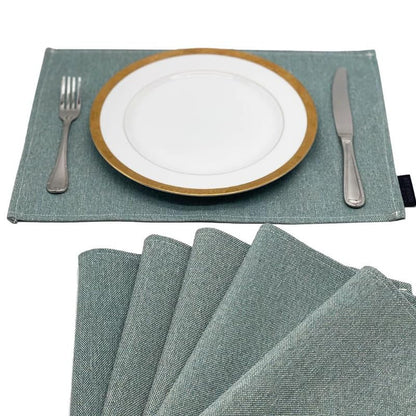 Linen Placemats Set 6 Pieces of Placemats and Runner