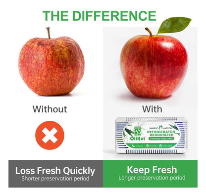 QliHut Fridge Deodorizer (5 Pack) Natural and Unscented Activated Charcoal Refrigerator Deodorizer - Fridge Odor Eliminator for Freezers, Coolers, and Lunch Boxes