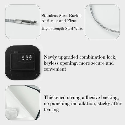 X spring Password Fridge Lock, Self Adhesive Window Restrictor Locks, UPVC No Drilling Refrigerator Lock, Mini Fridge Locks for Kids, Refrigerator Door Locks for Doors, Drawers, Fridges, Windows