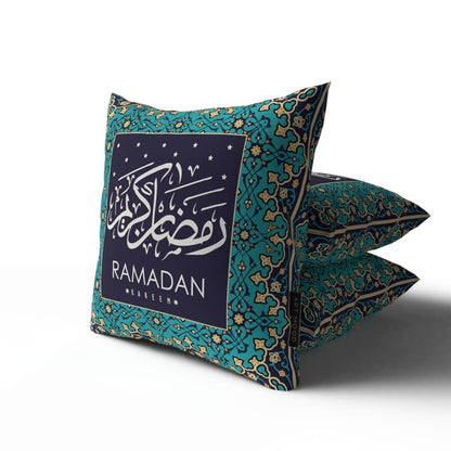 Rak 5 Islamic Unique Cushion Cover, a bold multicolor 40x40 cm decorative pillow with a modern geometric pattern, designed to be a vibrant and artistic focal point in your living room