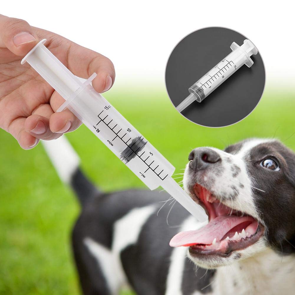 Pet Pill Pill Dispenser Syringe Feeder - Suitable for Dogs, Puppies, Cats and All Pets to Easily and Safely Take Medicine