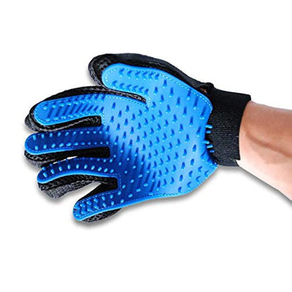 Comfortable Pet Grooming Glove Gentle Deshedding Brush Gloves Massage Tool for Dog Cat