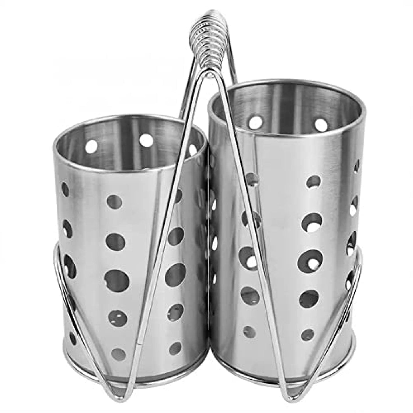 Stainless Steel Spoon Holder, Modern and Durable Kitchen Utensil Organizer for Spoons, Forks, Knives