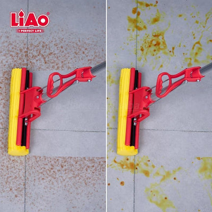LiAo self wringer magic roller PVA sponge mop for kitchen bathroom floor cleaning