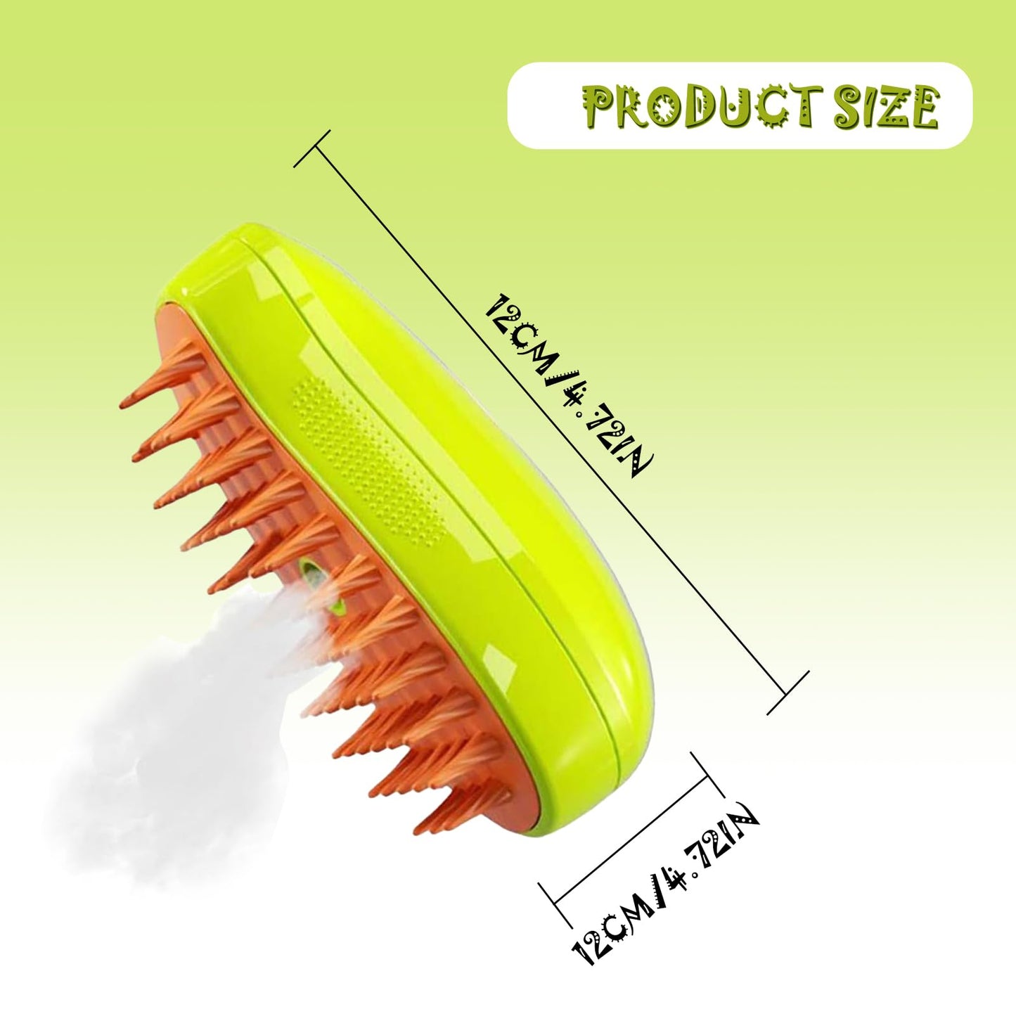 TONGXIYU Steamy Cat Brush, Cat Steamy Brush, 3-in-1 Steam Brush for Cats, Cat Care Brush, Pet Hair Removal Comb for Cats and Dogs