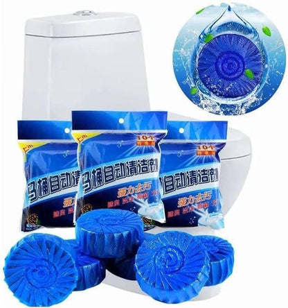 10 Pieces Bathroom Disinfection Cleaning Tablets, Helps Remove Descal, Lime and Yellowing Toilet Special Scent