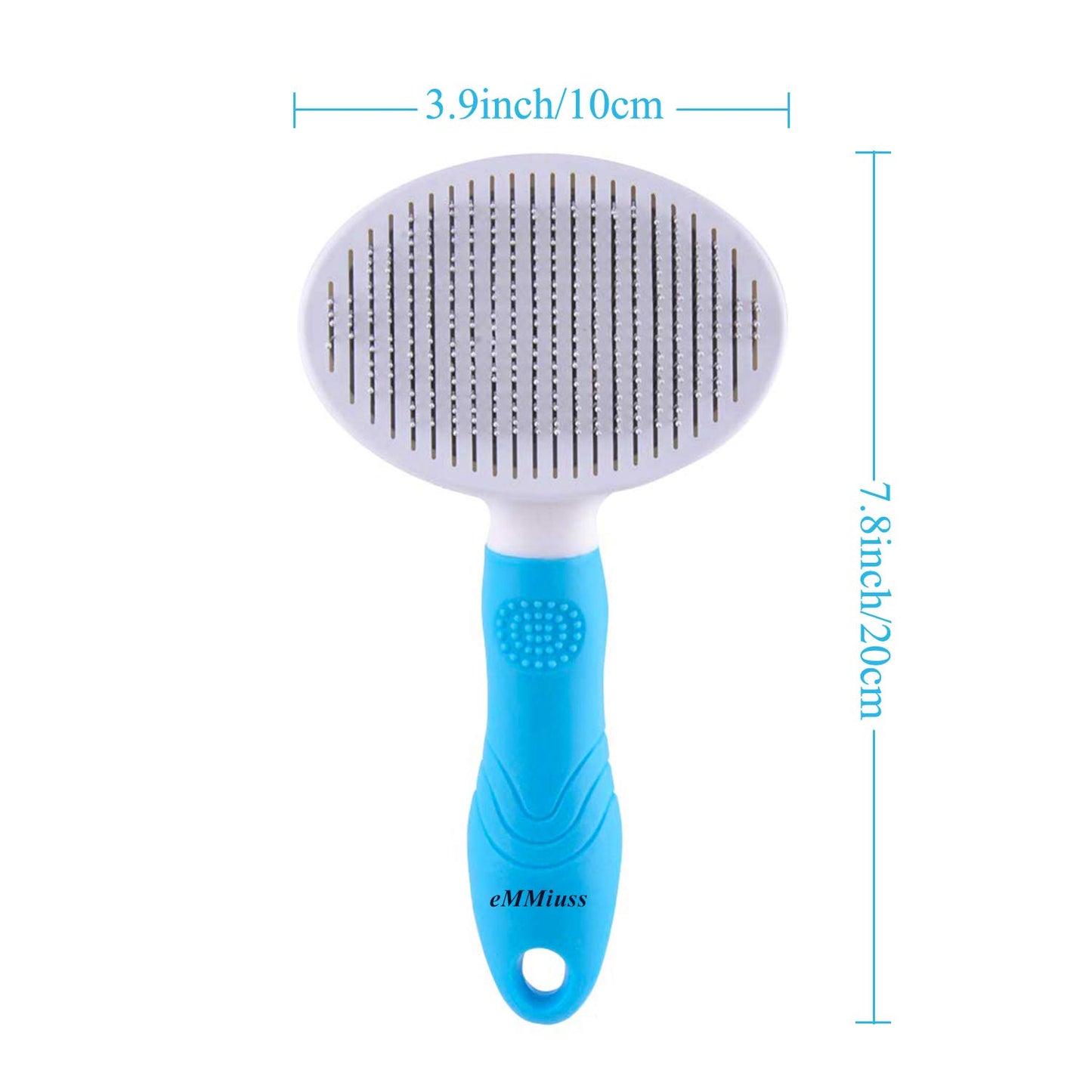 Cat brush, self cleaning slicker brushes for shedding and grooming removes loose undercoat, mats and tangled hair grooming comb for cats dogs brush massage-self cleaning