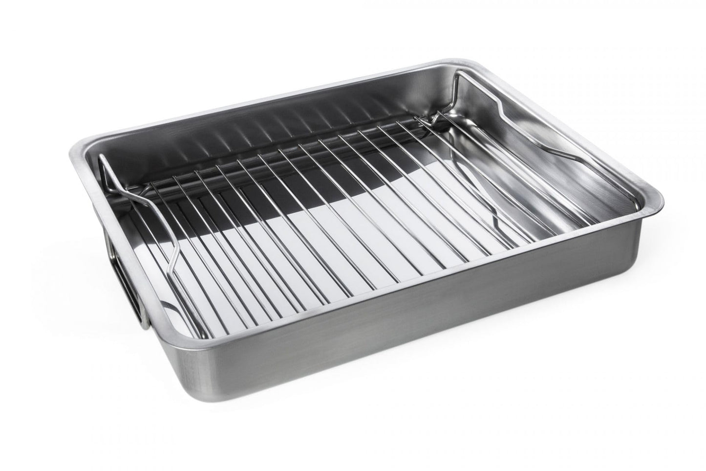 Parachute Roasting Pan with Grill Rack, Stainless Steel, 40 x 32 x 7 cm