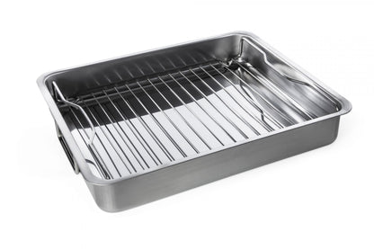 Parachute Roasting Pan with Grill Rack, Stainless Steel, 40 x 32 x 7 cm