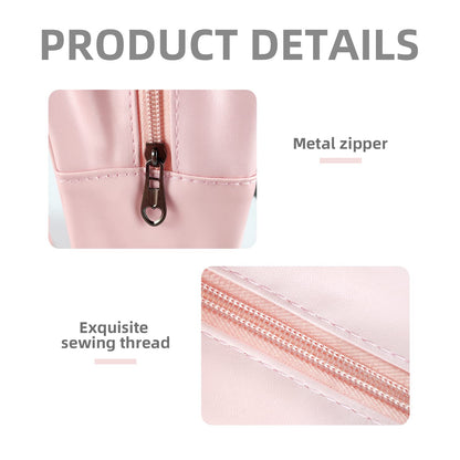 QMET Clear Toiletries Bag, 3PCS Waterproof Transparent Toiletry Travel Bag, PVC Wash Bag Makeup Bag Travel Business Vacation Bathroom Organizer for Men, Women, Kids (Pink), ??, travel toiletry bags