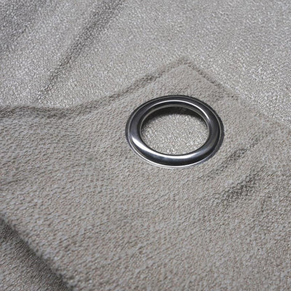 INtex CURTAINS HOUSE Natural Linen Semi-Sheer Window Drapes, Light-Filtering Privacy Curtains for Bedroom and Living Room, Steel Grommets, 2 Panels Cafe 130W x 265L