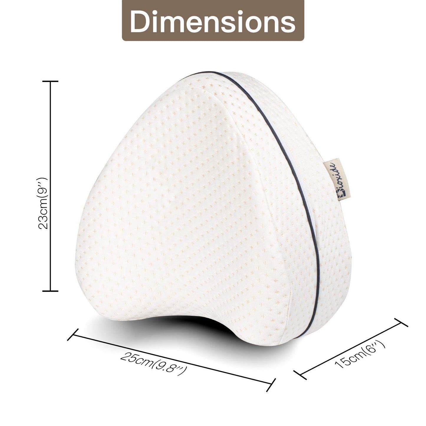 Leg Pillow Soft Memory Foam Cushion for Legs Help Correct Position to Sleep Against Back Pain and Postural Problems