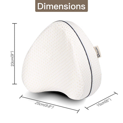 Leg Pillow Soft Memory Foam Cushion for Legs Help Correct Position to Sleep Against Back Pain and Postural Problems